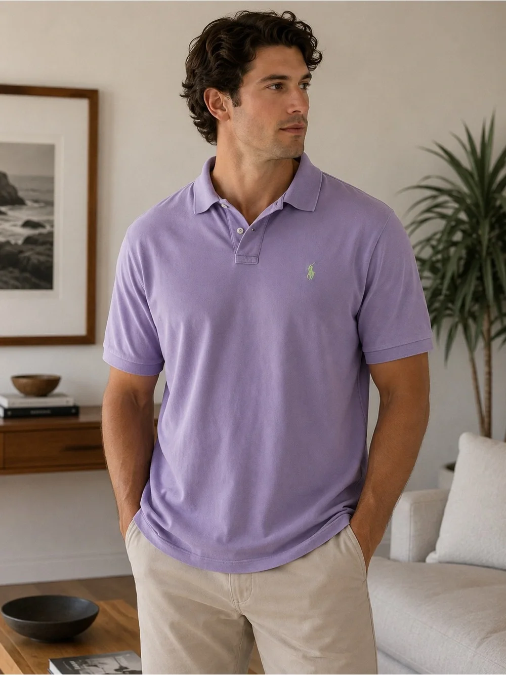 Ralph Lauren Lavender Short-Sleeve Polo